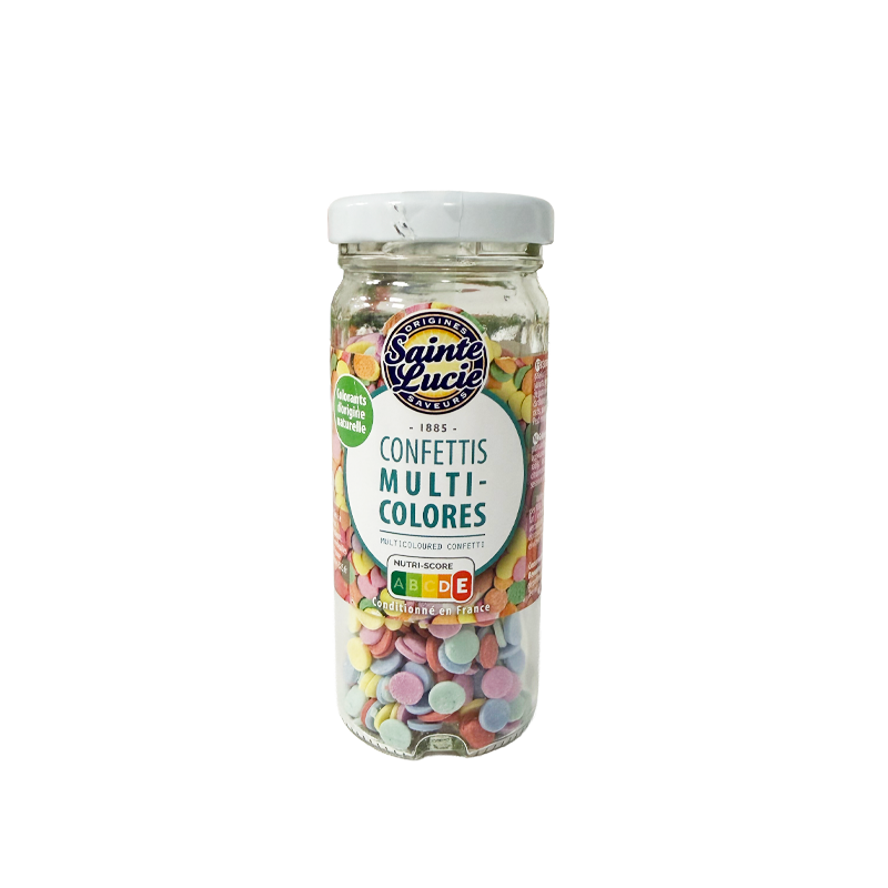 Confettis en sucre multicolore