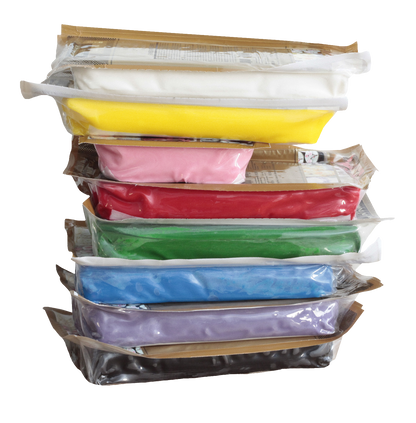 Pâte à sucre colorée