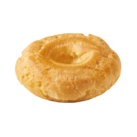 Paris-Brest à garnir, pâte à choux prête pour crème et décoration.