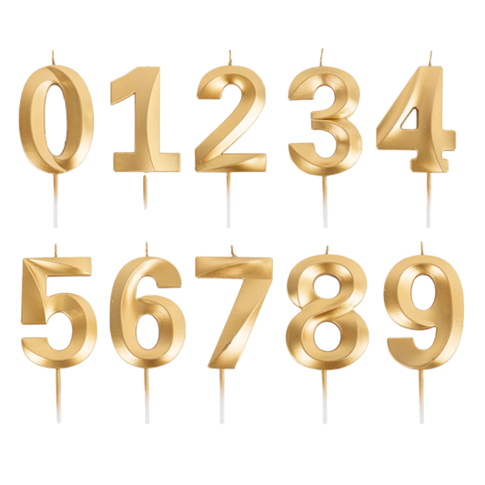 Bougie géométrique or