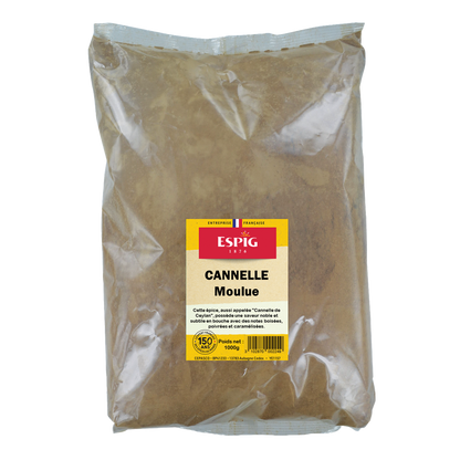 Cannelle en sachet, épice aromatique pour pâtisseries, boissons et recettes sucrées.