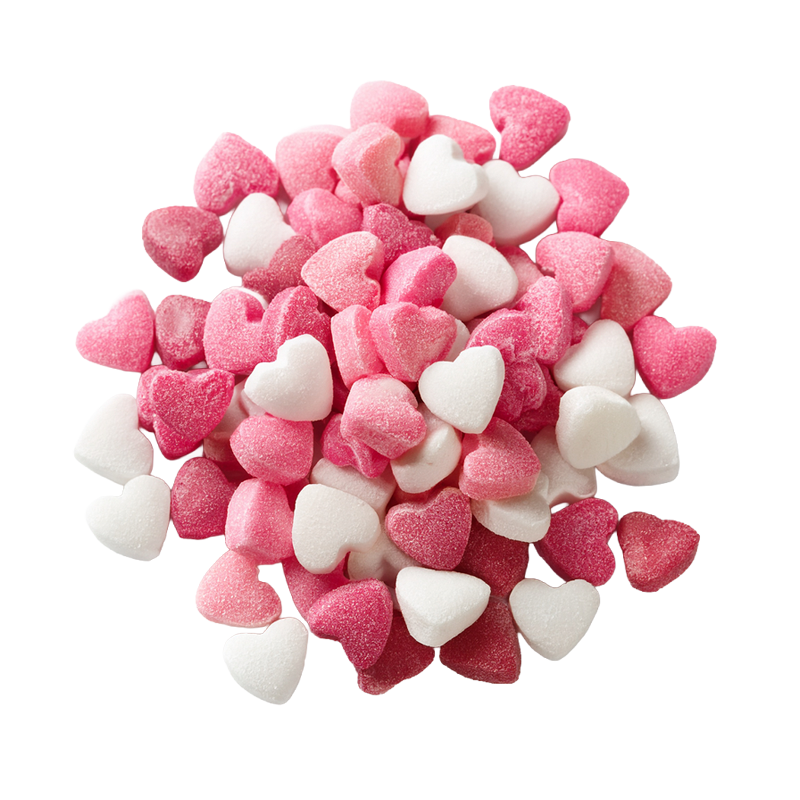 Coeur en sucre comestible