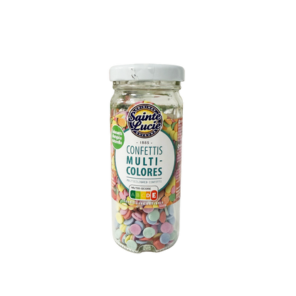 Confettis en sucre multicolore