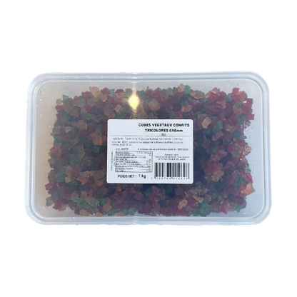 Cubes de fruits confits