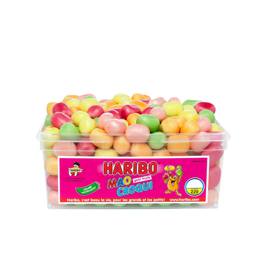 Bonbons Haribo Mao Croqui, bonbons acidulés et croquants pour les amateurs de saveurs intenses.