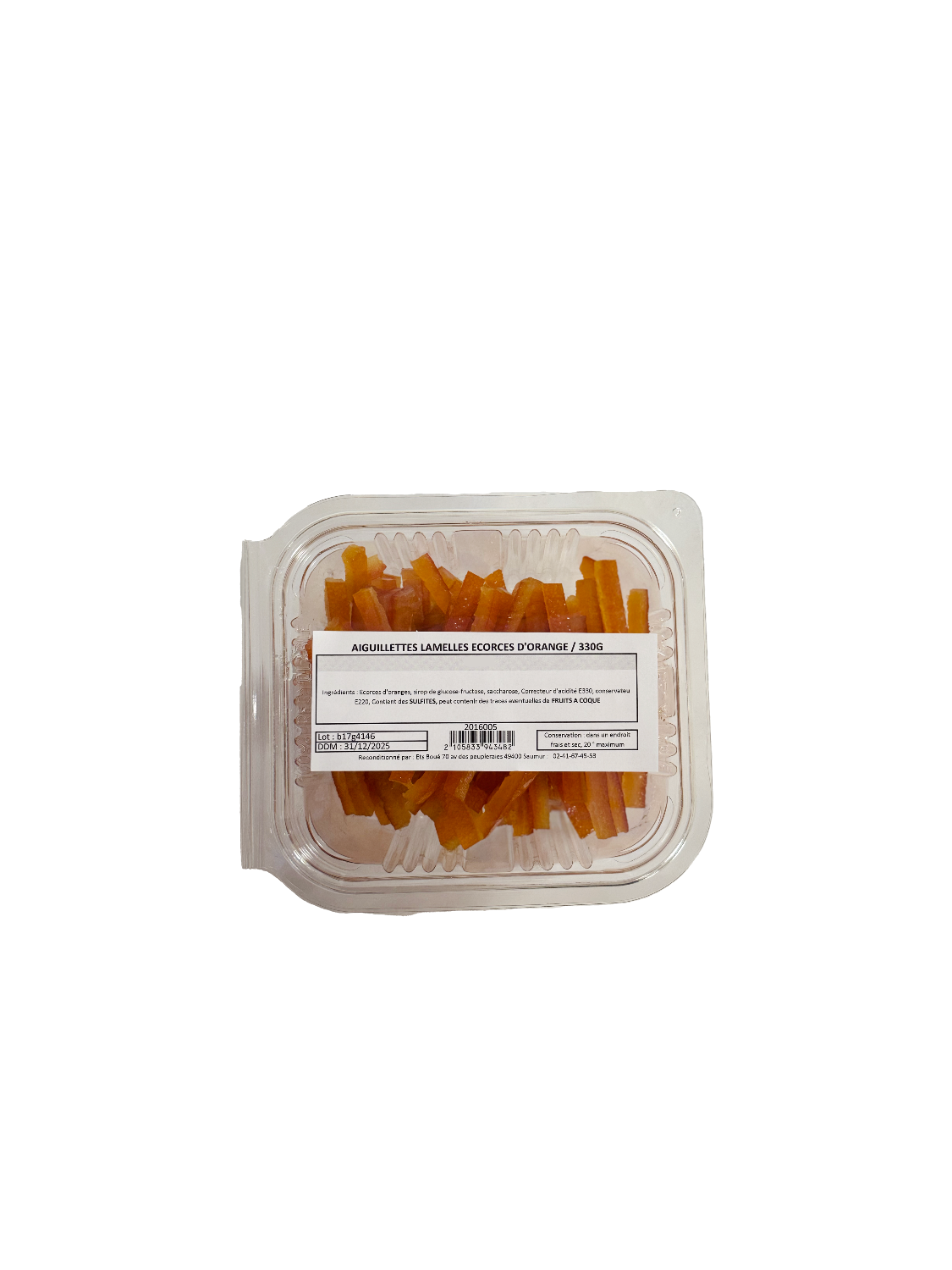 Lamelles écorce d’orange