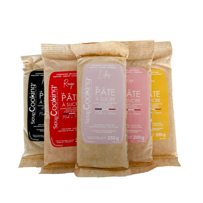 Pâte à sucre colorée