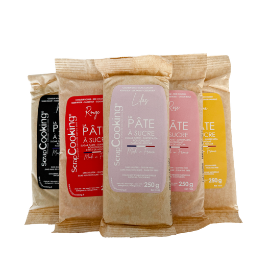 Pâte à sucre colorée