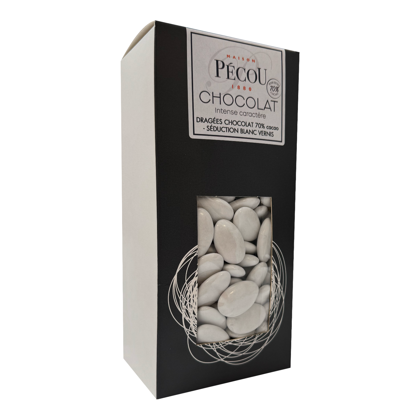 Dragée chocolat blanc vernis