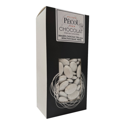 Dragée chocolat blanc vernis