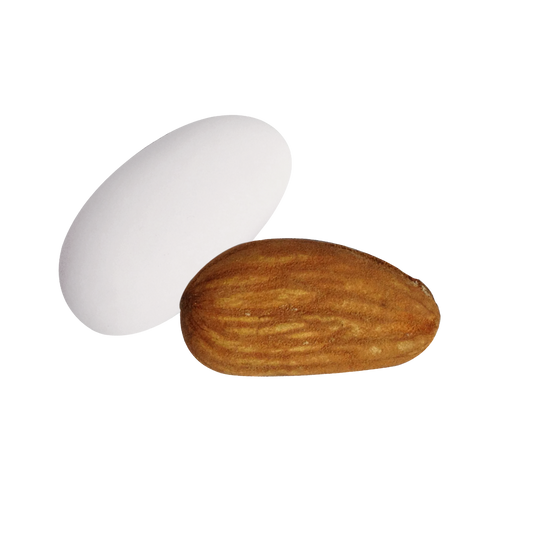 Dragées amandes Avola colorées, délicieuses amandes enrobées de sucre pour fêtes et événements.