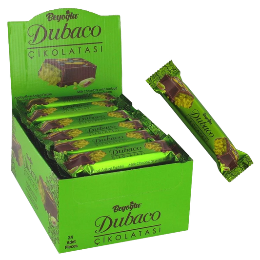 Barre de chocolat Dubaï, délicieuse tablette chocolatée pour une pause gourmande.