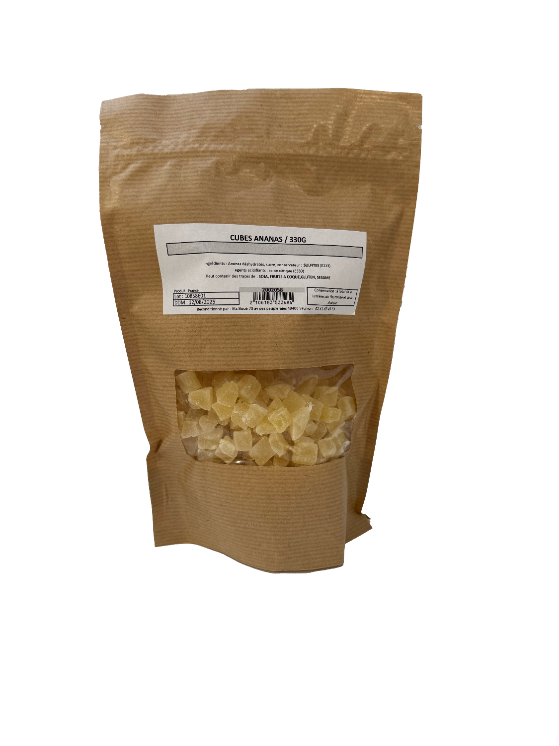 Cubes d’ananas
