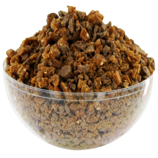 Brisures de Daim croquant au chocolat, idéales pour décorer gâteaux, cupcakes et desserts