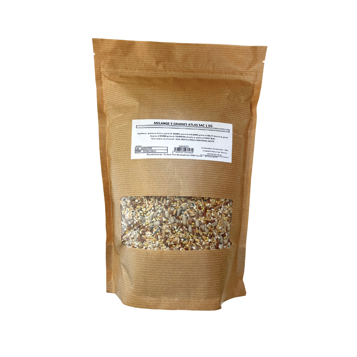 Mélange 5 graines atlas 1kg