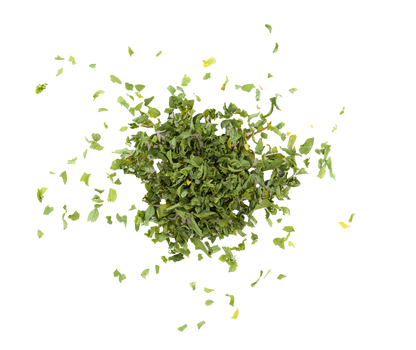 Persil séché en sachet pour assaisonnement et cuisson.